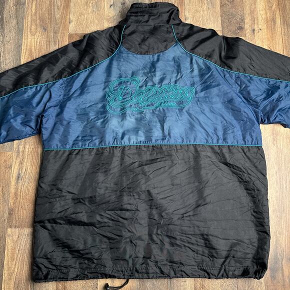 Miami Dolphins Windbreaker Jacket Men's XL Athletic‎ Embroidered Football - Picture 3 of 9